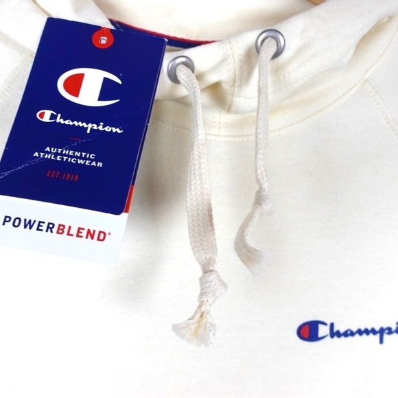 NWT Women Champion High-neck Hoodie Cream Color - Picture 4 of 7